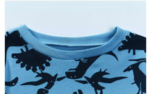 Cargar imagen en el visor de la galería, Pijama Dinosaurio Azul
