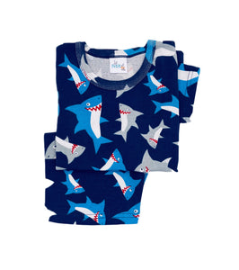 Pijama Corto Tiburones Azul